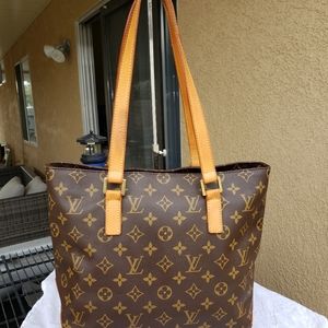 Louis Vuitton Monogram Cabas Mezzo Tote Bag